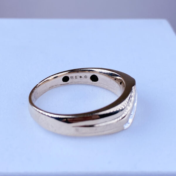 14k Gold Diamond Band - Image 3