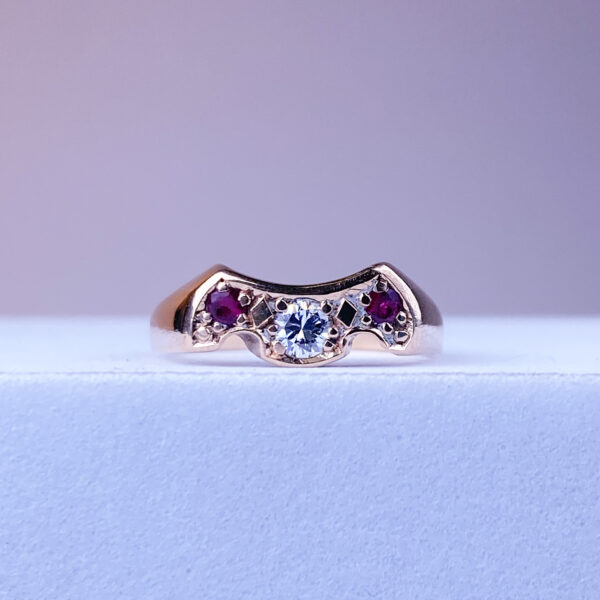 10k Ruby and Diamond Ring