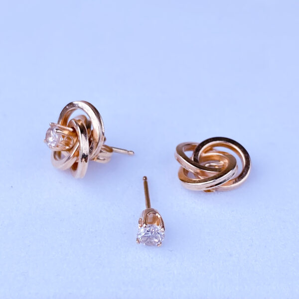 14k Detachable Stud Earrings - Image 2