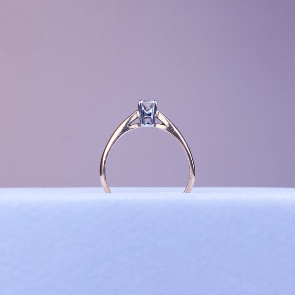 14k Solitaire Diamond Ring - Image 2