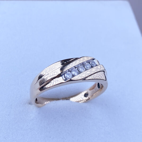 14k Gold Diamond Band