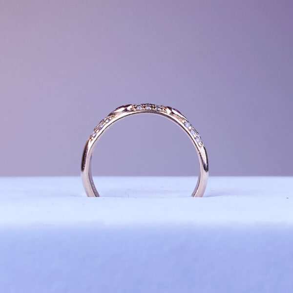 14k Ruby Hearts Band - Image 3