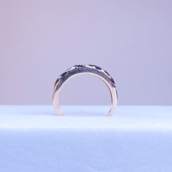 10k Sapphire Diamond Band - Image 2